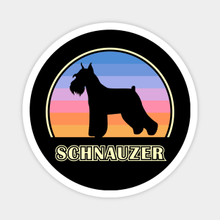 Schnauzer Vintage Sunset Dog Magnet